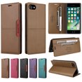 thumbnail image 1 of Allytechgroup Wallet Case for iPhone 7 / 8 / SE 2022 & 2020, Slim Lightweight PU Leather Stand Flip Phone Case with Credit Card Slot Shockproof Protective Back Cover for Women Men, Brown, 1 of 9