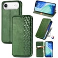thumbnail image 1 of Allytechgroup Wallet Case for iPhone Air, Premium PU Leather Luxury Case with Kickstand & Card Slots, Magnetic Closure Inner Soft TPU Shockproof Protective Case for Women Men, Green, 1 of 6