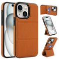 thumbnail image 1 of Allytechgroup Wallet Case for iPhone XR with Credit Card Slot, PU Leatehr Phone Case with Stand RFID Blocking Shockproof Back Cover for iPhone XR for Women Men, Brown, 1 of 5