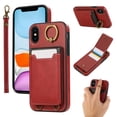 thumbnail image 1 of Allytechgroup Wallet Case for iPhone XS/X with Credit Card Slot, RFID Blocking PU Leather Flip Case with Lanyard & Kickstand Shockproof and Anti-Scratch Bumper for Women Girls, Red, 1 of 7