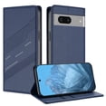 thumbnail image 1 of Allytechgroup Wallet Flip Case for Google Pixel 7 with Credit Card Slot, RFID Blocking PU Leather Slim Phone Case Shockproof Full Body Protection for Google Pixel 7, Darkblue, 1 of 10
