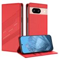 thumbnail image 1 of Allytechgroup Wallet Flip Case for Google Pixel 8 with Credit Card Slot, RFID Blocking PU Leather Slim Phone Case Shockproof Full Body Protection for Google Pixel 8, Red, 1 of 10