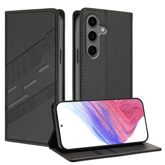 Allytechgroup Wallet Flip Case for Samsung Galaxy A26 5G with Credit Card Slot, RFID Blocking PU Leather Slim Phone Case Shockproof Full Body Protection for Samsung Galaxy A26 5G, Black