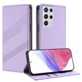thumbnail image 1 of Allytechgroup Wallet Flip Case for Samsung Galaxy S25 Ultra with Credit Card Slot, RFID Blocking PU Leather Slim Phone Case Shockproof Full Body Protection for Samsung Galaxy S25 Ultra, Purple, 1 of 9