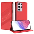thumbnail image 1 of Allytechgroup Wallet Flip Case for Samsung Galaxy S25 Ultra with Credit Card Slot, RFID Blocking PU Leather Slim Phone Case Shockproof Full Body Protection for Samsung Galaxy S25 Ultra, Red, 1 of 10