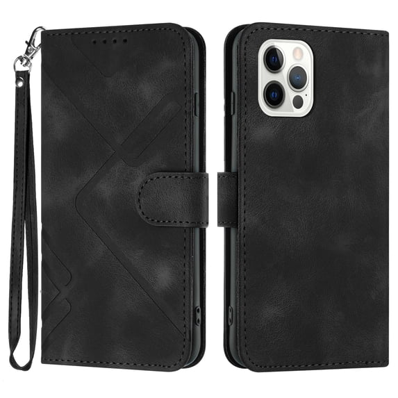 Allytechgroup Wallet Flip Case for iPhone 16 Plus, Retro Leather RFID Blocking Shockproof Anti-Scratch Folio Stand Cards Holder Hand Wrist Phone Case for Apple iPhone 16 Plus, Black
