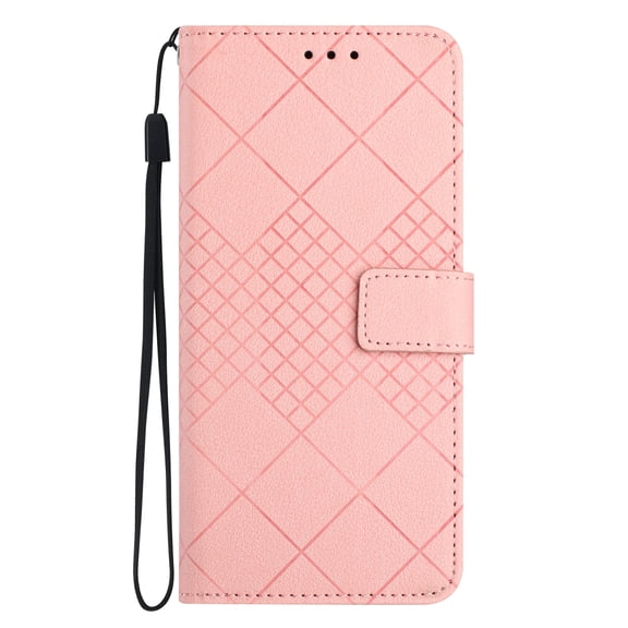 Allytechgroup Wallet Flip Case for iPhone 16 Pro, Built-in Credit Card Slot Slim Fit PU Leather Stand Phone Shell Shockproof Protective Full Body Cover Bumper for Women Men, Pink