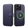 thumbnail image 1 of Allytechgroup Wallet Magsafe Case for Apple iPhone 15 Plus/ iPhone 14 Plus, Premium PU Leather Cards Slots Bumper Stand Shockproof Flip Retro Phone Case for Women Men, Blue, 1 of 8