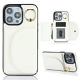 thumbnail image 1 of Allytechgroup Wallet Phone Case for Apple iPhone 11 Pro Max, Shockproof PU Leather TPU iPhone 11 Pro Max Case with Card Holder & Ring Stand Protective iPhone 11 Pro Max Cover, White, 1 of 6