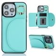 thumbnail image 1 of Allytechgroup Wallet Phone Case for Apple iPhone 14 Pro Max, Shockproof PU Leather TPU iPhone 14 Pro Max Case with Card Holder & Ring Stand Protective iPhone 14 Pro Max Cover, Green, 1 of 6
