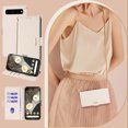 thumbnail image 1 of Allytechgroup Wallet Phone Case for Google Pixel 6 Pro, PU Leather Cards Slots RFID Blocking Flip Cover Metal Strap Hand Wrist Shockproof Stylish Case for Women Girls, White, 1 of 8