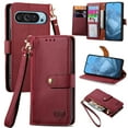 thumbnail image 1 of Allytechgroup Wallet Phone Case for Google Pixel 9 / 9 Pro with Lanyard, PU Leather Flip Case with Credit Card Slot Anti-Scratch Shockproof Protective Back Cover for Google Pixel 9 / 9 Pro, Red, 1 of 6