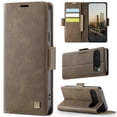 thumbnail image 1 of Allytechgroup Wallet Phone Case for Google Pixel 9 with Credit Card Slot, RFID Blocking PU Leather Flip Case with Kickstand Support Wireless Charging Shockproof Bumper for Women Men, Coffee, 1 of 11