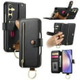 thumbnail image 1 of Allytechgroup Wallet Phone Case for Samsung Galaxy A15 with Credit Card Slot, PU Leather Phone Case RFID Blocking Stand Shockproof Full Body Protective Bumper for Women Girls, Black, 1 of 10