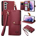 thumbnail image 1 of Allytechgroup Wallet Phone Case for Samsung Galaxy A16 5G with Lanyard, PU Leather Flip Case with Credit Card Slot Anti-Scratch Shockproof Protective Back Cover for Samsung Galaxy A16 5G, Red, 1 of 6