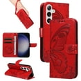 thumbnail image 1 of Allytechgroup Wallet Phone Case for Samsung Galaxy A54 5G with Credit Card Slot, PU Leather Flip Case with Lanyard for Women Girls Military Grade Drop Protection for Samsung Galaxy A54 5G, Red, 1 of 7