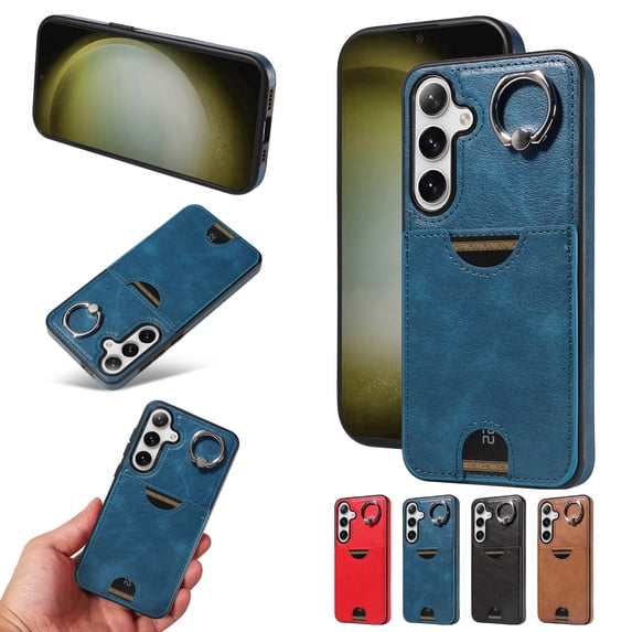 Allytechgroup Wallet Phone Case for Samsung Galaxy A54 5G with Stand, RFID Blocking PU Leather Shockproof Cover with Kickstand & Credit Card Slot Drop Protection for Samsung Galaxy A54 5G, Blue