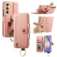 thumbnail image 1 of Allytechgroup Wallet Phone Case for Samsung Galaxy A56 5G with Credit Card Slot, PU Leather Phone Case RFID Blocking Stand Shockproof Full Body Protective Bumper for Women Girls, Pink, 1 of 10