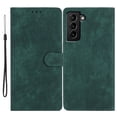 thumbnail image 1 of Allytechgroup Wallet Phone Case for Samsung Galaxy S21 FE with Credit Card Slot, PU Leather Slim Lightweight Flip Case with Lanyard Shockproof Protective Bumper for Women Girls, Green, 1 of 10