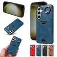 thumbnail image 1 of Allytechgroup Wallet Phone Case for Samsung Galaxy S22 with Stand, RFID Blocking PU Leather Shockproof Cover with Kickstand & Credit Card Slot Drop Protection for Samsung Galaxy S22, Blue, 1 of 10