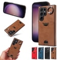 thumbnail image 1 of Allytechgroup Wallet Phone Case for Samsung Galaxy S22 Ultra with Stand, RFID Blocking PU Leather Shockproof Cover with Kickstand & Credit Card Slot Drop Protection for Samsung Galaxy S22 Ultra, Brown, 1 of 10