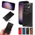 thumbnail image 1 of Allytechgroup Wallet Phone Case for Samsung Galaxy S22 Ultra with Stand, RFID Blocking PU Leather Shockproof Cover with Kickstand & Credit Card Slot Drop Protection for Samsung Galaxy S22 Ultra, Black, 1 of 10
