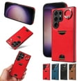 thumbnail image 1 of Allytechgroup Wallet Phone Case for Samsung Galaxy S22 Ultra with Stand, RFID Blocking PU Leather Shockproof Cover with Kickstand & Credit Card Slot Drop Protection for Samsung Galaxy S22 Ultra, Red, 1 of 10