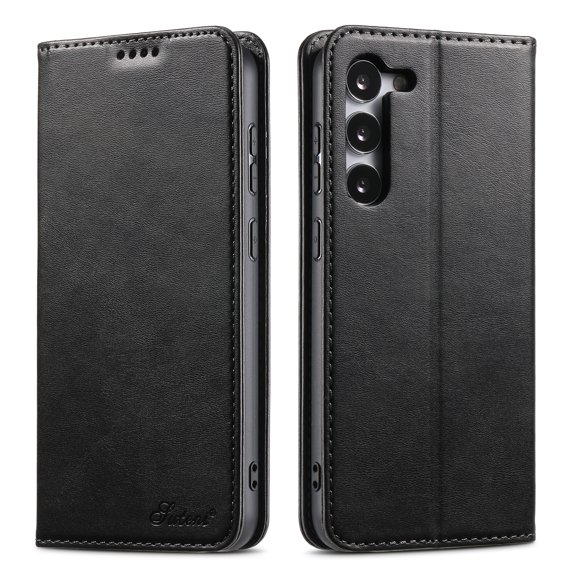 Allytechgroup Wallet Phone Case for Samsung Galaxy S23, Folio PU Leather Wallet Case Stand with Card Slots Build - in Magnet Protective Cover for Samsung Galaxy S23 6.1 inch, Black