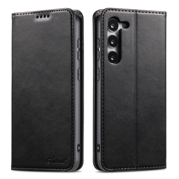 Allytechgroup Wallet Phone Case for Samsung Galaxy S25+, Folio PU Leather Wallet Case Stand with Card Slots Build - in Magnet Protective Cover for Samsung Galaxy S25+ 6.7 inch, Black