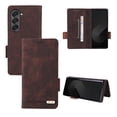 thumbnail image 1 of Allytechgroup Wallet Phone Case for Samsung Galaxy Z Fold 6, Built-in Credit Card Slot RFID Blocking PU Leather Flip Bumper Shockproof Protective Back Cover for Samsung Galaxy Z Fold 6, Brown, 1 of 7