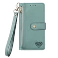 thumbnail image 1 of Allytechgroup Wallet Phone Case for iPhone 12 Mini with Lanyard, PU Leather Flip Case with Credit Card Slot Anti-Scratch Shockproof Protective Back Cover for iPhone 12 Mini, Green, 1 of 6