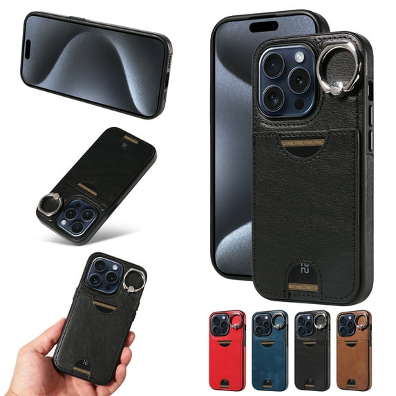 Allytechgroup Wallet Phone Case for iPhone 12 Pro Max with Stand, RFID Blocking PU Leather Shockproof Cover with Kickstand & Credit Card Slot Drop Protection for iPhone 12 Pro Max, Black