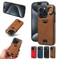 thumbnail image 1 of Allytechgroup Wallet Phone Case for iPhone 13 Pro Max with Stand, RFID Blocking PU Leather Shockproof Cover with Kickstand & Credit Card Slot Drop Protection for iPhone 13 Pro Max, Brown, 1 of 11