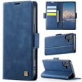 thumbnail image 1 of Allytechgroup Wallet Phone Case for iPhone 16 Plus with Credit Card Slot, RFID Blocking PU Leather Flip Case with Kickstand Support Wireless Charging Shockproof Bumper for Women Men, Blue, 1 of 11
