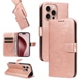 thumbnail image 1 of Allytechgroup Wallet Phone Case for iPhone 16 Pro Max with Credit Card Slot, PU Leather Flip Case with Lanyard for Women Girls Military Grade Drop Protection for iPhone 16 Pro Max, Rosegold, 1 of 11