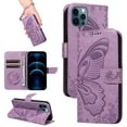 thumbnail image 1 of Allytechgroup Wallet Phone Case for iPhone XR with Credit Card Slot, PU Leather Flip Case with Lanyard for Women Girls Military Grade Drop Protection for iPhone XR, Purple, 1 of 11