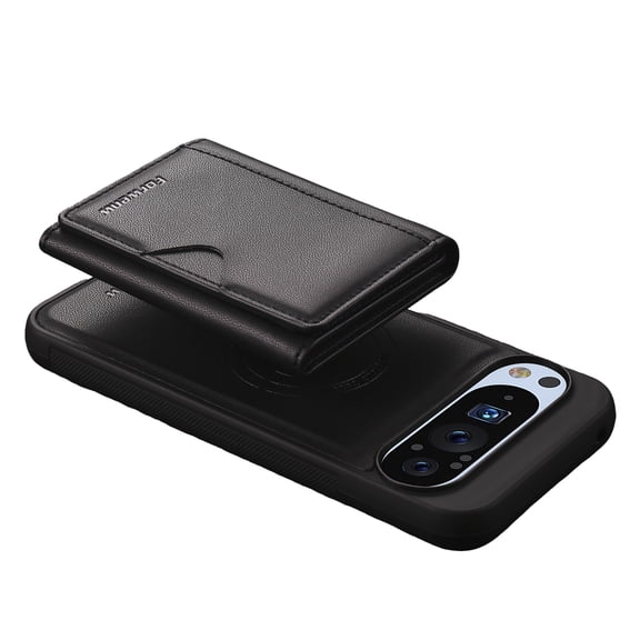 Allytechgroup Wallet Phone Case with for Google Pixel 6, Detachable Cards Holder Cover Compatible with Magsafe & Car Mount Protective, Black