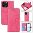 thumbnail image 1 of Allytechgroup Wallet Stand Case for iPhone 16 Pro Max, RFID Blocking PU Learher Rugged with Credit Card Slot Slim Fit Shockproof Full Body Cover for Apple iPhone 16 Pro Max, Rose, 1 of 6