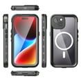 thumbnail image 1 of Allytechgroup Waterproof Case for iPhone 15, Full Body Protection Built-in Screen Protector MagSafe Wireless Charging Dustproof Shockproof Cover Case with Transparent PC, Black, 1 of 13