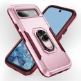 thumbnail image 1 of Allytechgroup for Google Pixel 9 Case Cover, with Ring Holder Stand Hybrid Rugged Protective Shockproof Bumper Phone Case for Google Pixel 9 - Pink, 1 of 9