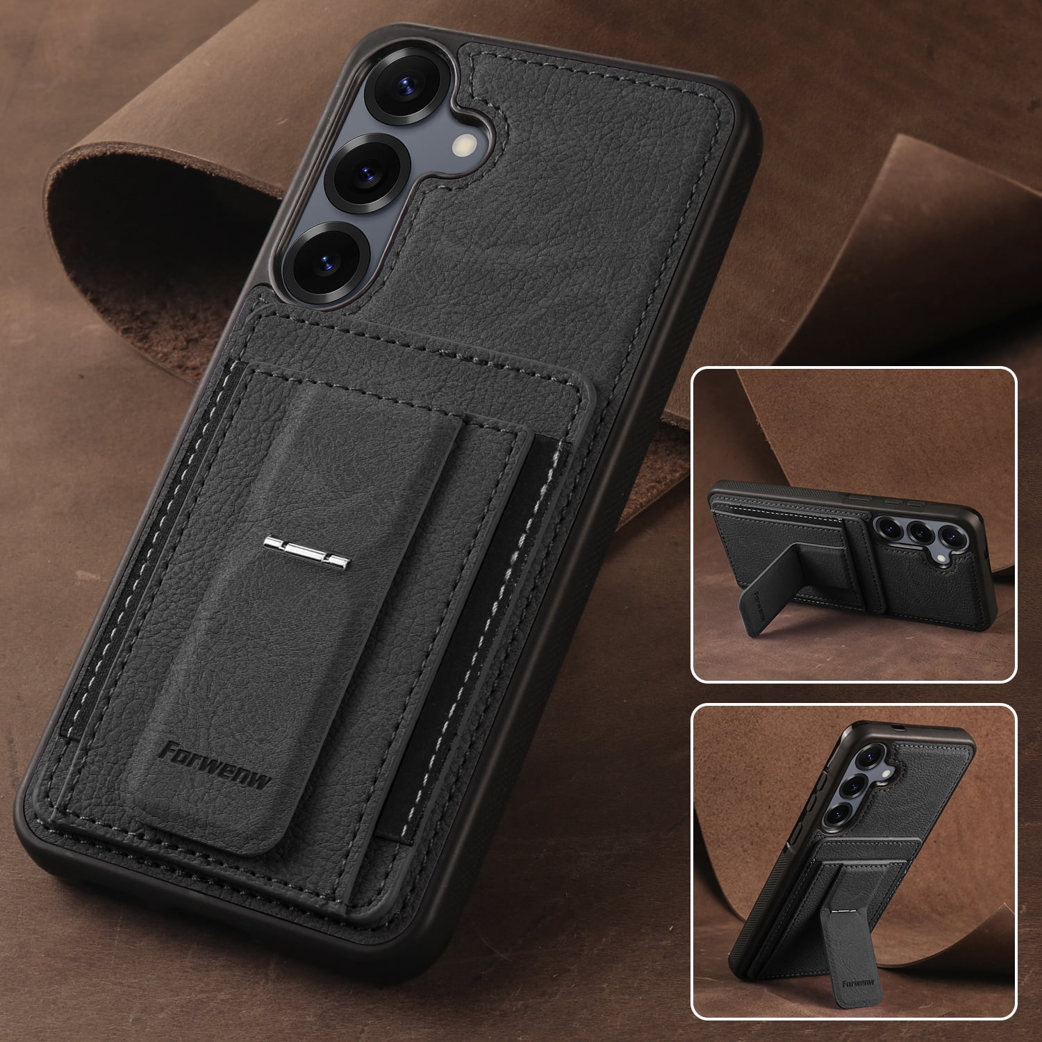 Allytechgroup for Samsung Galaxy A35 Back Cover with Kickstand & Credit ...