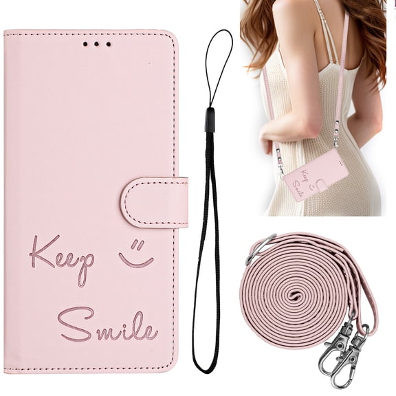 Allytechgroup for Samsung Galaxy S26 Edge Wallet Case with Card & Cash Slots, RFID Blocking Magnetic Closure Cover, Pink