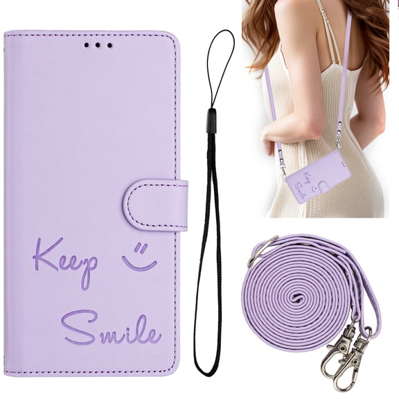 Allytechgroup for Samsung Galaxy S26 Edge Wallet Case with Card & Cash Slots, RFID Blocking Magnetic Closure Cover, Purple