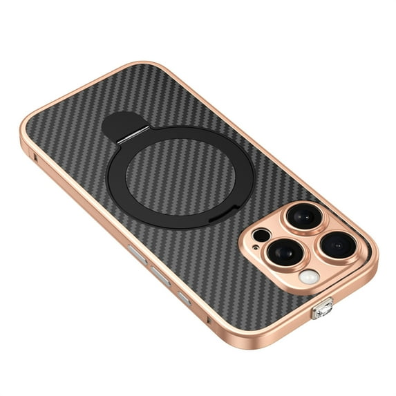 Allytechgroup for iPhone 15 Pro Case with Stand, Shockproof Military-Grade Protection Phone Case for iPhone 15 Pro for Women Men, Rosegold