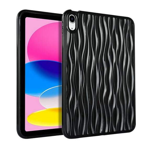 Allytechgroup for iPad 11-inch (A16) 2025 / 10th Generation 2022 Case for Women Men, Slim Lightweight Soft TPU Shockproof Protective Back Cover for ipad 11th / 10th 10.9 inch, Black