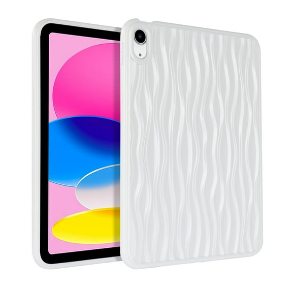 Allytechgroup for iPad 11-inch (A16) 2025 / 10th Generation 2022 Case for Women Men, Slim Lightweight Soft TPU Shockproof Protective Back Cover for ipad 11th / 10th 10.9 inch, White