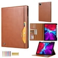 thumbnail image 1 of Allytechgroup iPad 11th 10th Gen 10.9" Case with Pencil Holder, Front Pocket Business Type Flip Multi Angle Stand Shockproof Protective Auto Sleep Wake Case for Apple iPad 11 10 Gen 2025 2022,Brown, 1 of 7