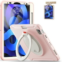 Allytechgroup iPad 11th Gen 11" Case 2025, iPad 10th Gen 10.9" Case 2022, Military Grade Shockproof Rotating Kickstand Handle Design Kids Friendly Tablet Case Cover for Apple iPad 11th 10th Gen
