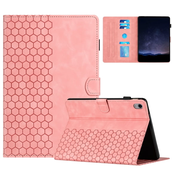 Allytechgroup for iPad 9.7 Inch Case iPad 6th/5th Generation Case 2018 2017(Model: A1893 A1954 A1822 A1823), Slim Stand Protective Cover with Credit Card Slot Cover for Women Men, Pink
