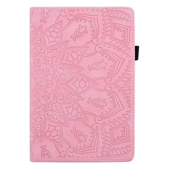 Allytechgroup for iPad (A16) 11th Gen 11" 2025/ iPad 10th Generation Case 2022 10.9", Premium Embossed PU Leather Folio Stand Card Slots Wallet Case with Pen Holder Case for iPad 10/ iPad 11, Pink